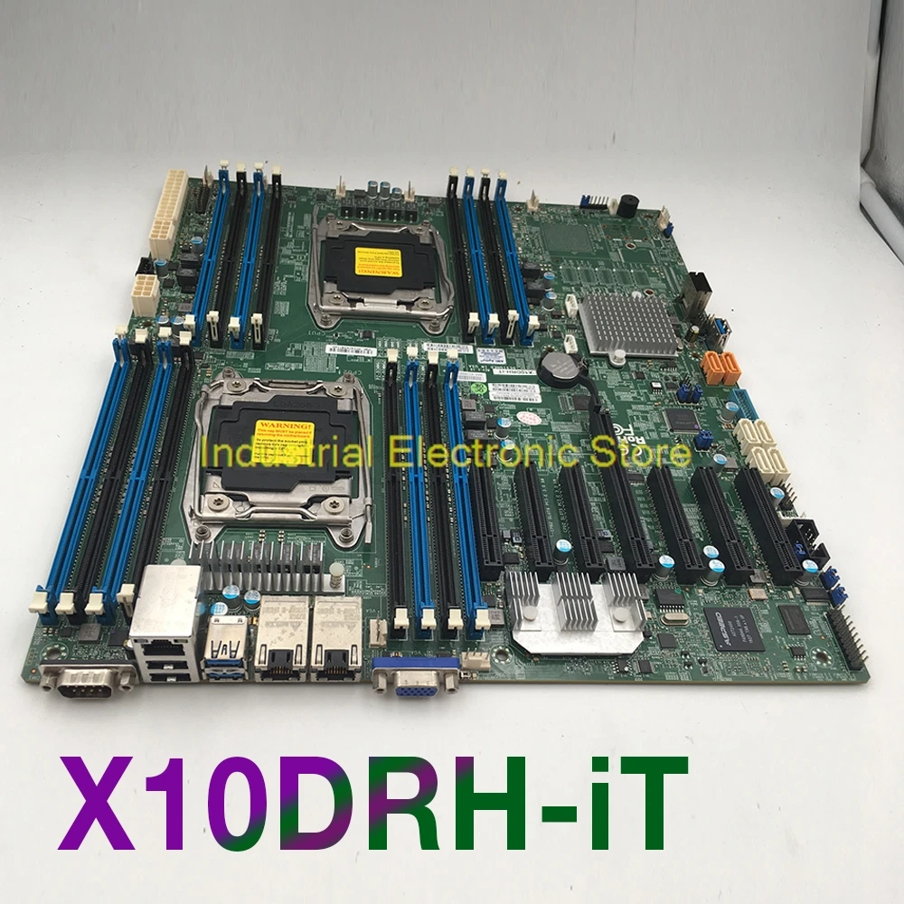 X10DRH-iT For Server Motherboard E5-2600 V4/V3 Family Dual Port 10GBase-T SATA3 (6Gbps) IPMI 2.0 LGA2011 DDR4