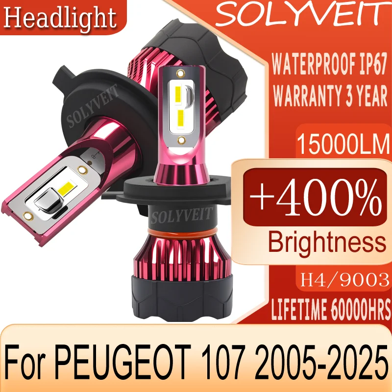 

Dustproof & Waterproof High-Performance warranty LED HEADLIGHT For PEUGEOT 107 2005 2006 2007 2008 2009 2010 2011 2012 2013-2025