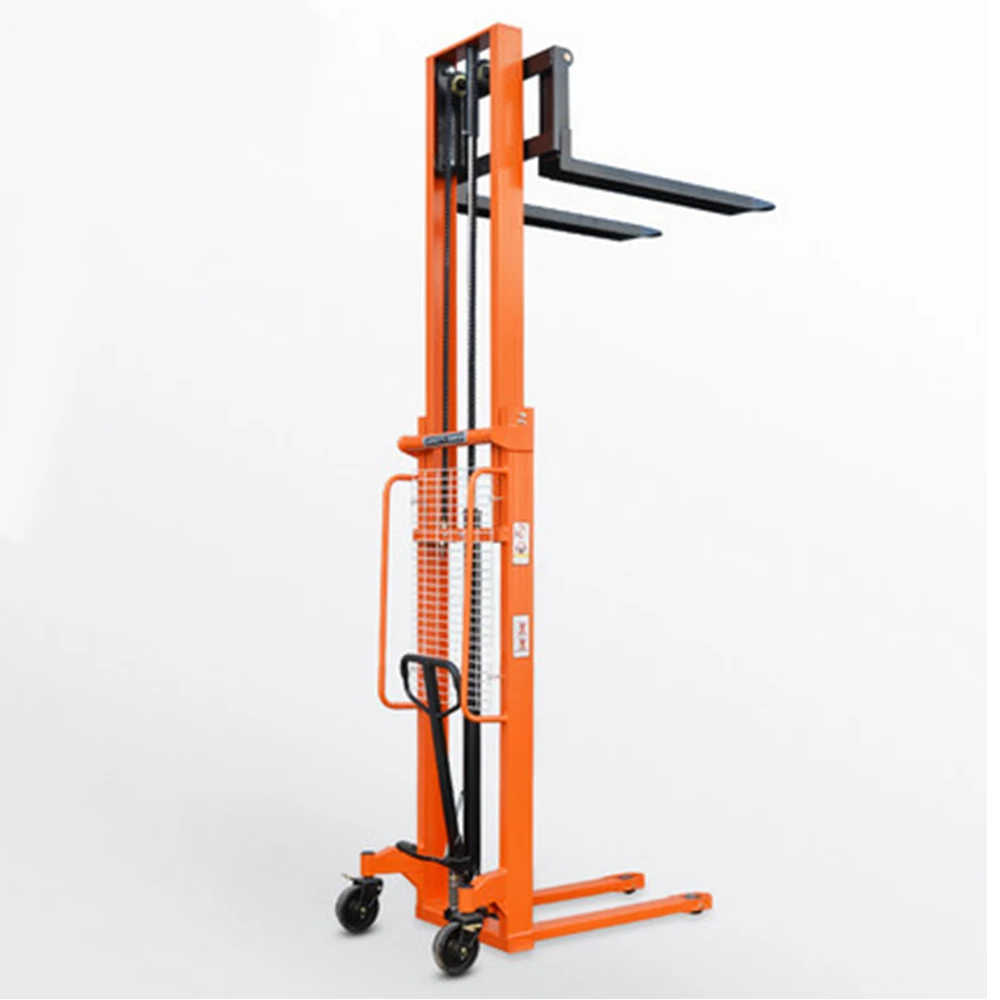 Manual Pallet Stacker Stacker  With the Load Capacity 1000kg 1500kg 2000kg 1.6m 2.5m 3m CE Qualified