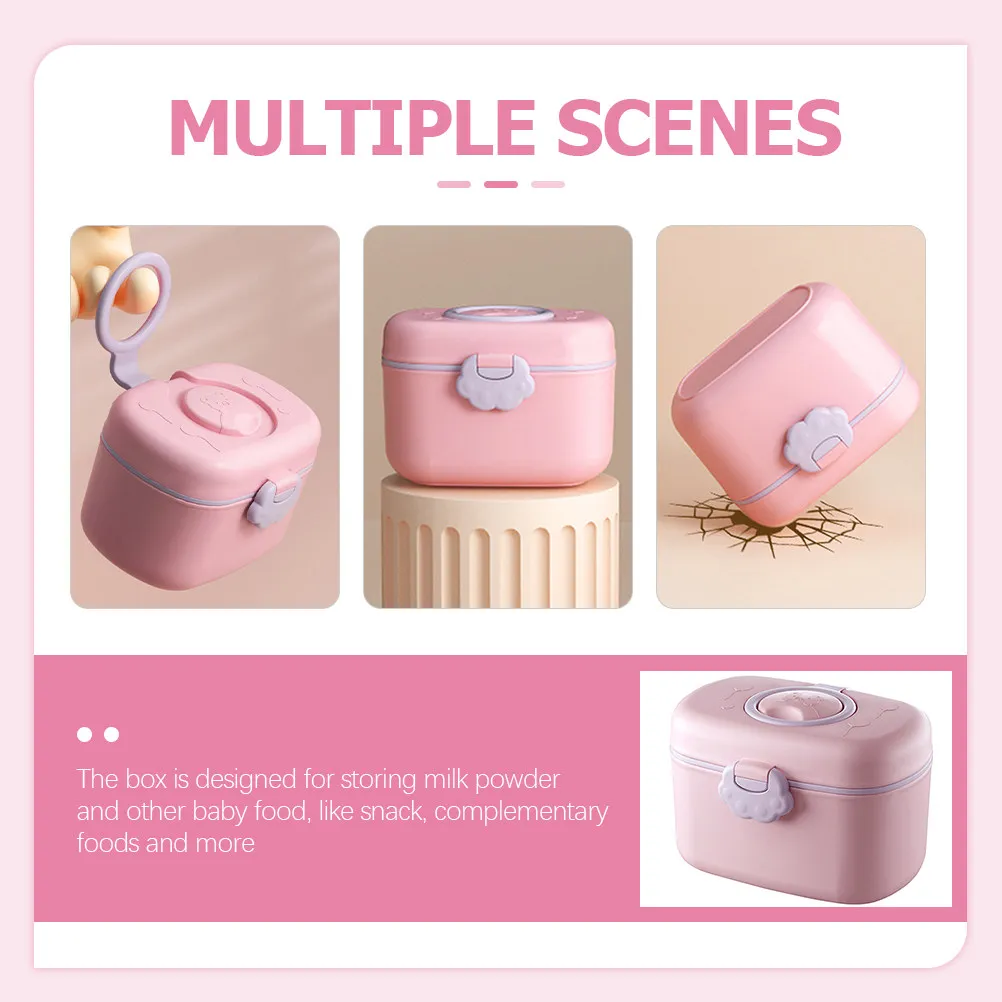 

Набор из 1 компактного легкого контейнера для хранения детского питания, закусок и прикорма, герметичный, легко моется, портативный, для молока
