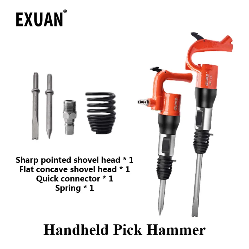 

Handheld Air Shovel concrete Rock Air Hammer Crusher Rust Remover Pneumatic Chisel Air Shovel Welding Slag Pneumatic Tools