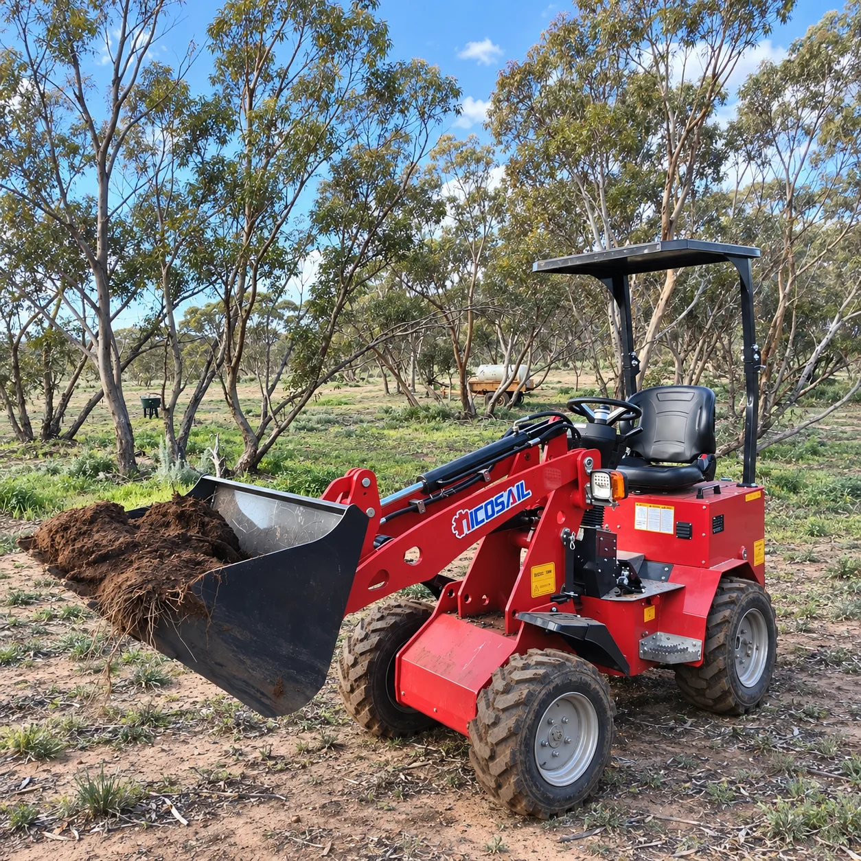 Nicosail 2000kg Front Shovel Telescopic Arm Wheel Loader EPA Engine High Configuration for Engineering Projects Focused Motor