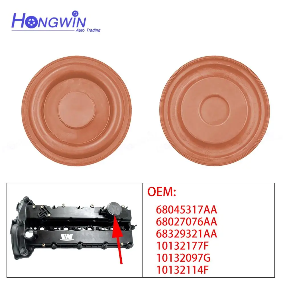5 Stück Ventildeckel-Membrangummi 68045317AA für Chrysler Grand Voyager Jeep Cherokee Dodge 68027076AA 10132097G 10132114F – Detail 2