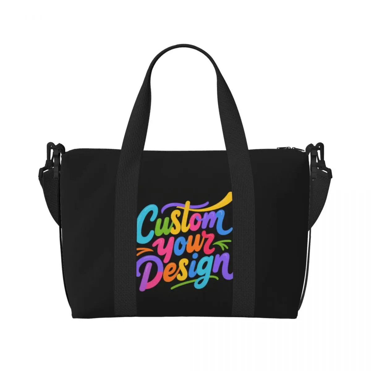 

Custom Custom Your Photo Logo Text Tote Bag for Women Large Capacity Personalized Image Beach Gym Travel Bags