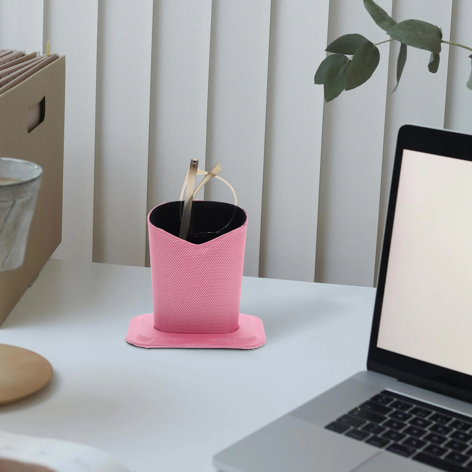 

Fabric Eyeglass Holder Display Stand Glasses Organizer Nightstand Desk Sunglasses Storage Rack for Home and Office