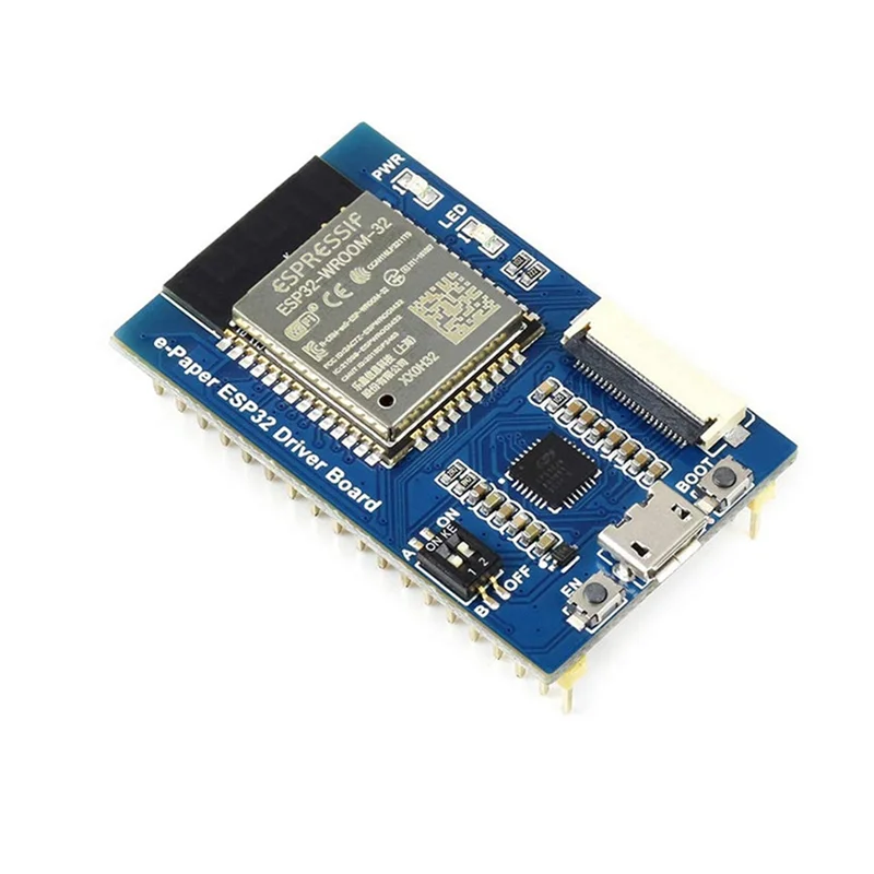 Placa de driver universal de papel eletrônico RISE Waveshare com WiFi Bluetooth SoC ESP32 integrada suporta vários painéis brutos de papel eletrônico SPI