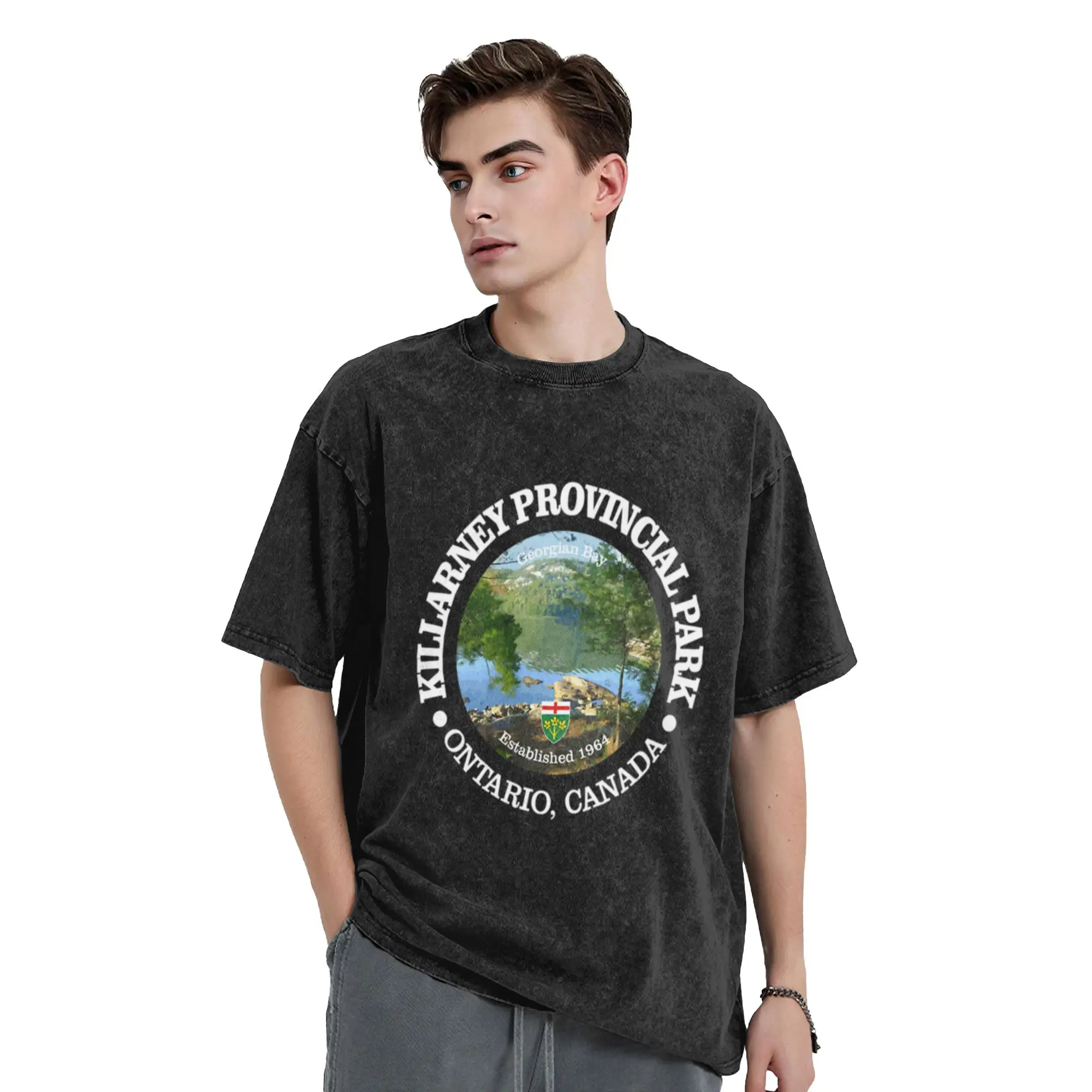 Killarney Provincial Park (SP)  Classic Stylish A T-Shirt Oversized Short Sleeve Men's Women's Cotton Tees Tops
