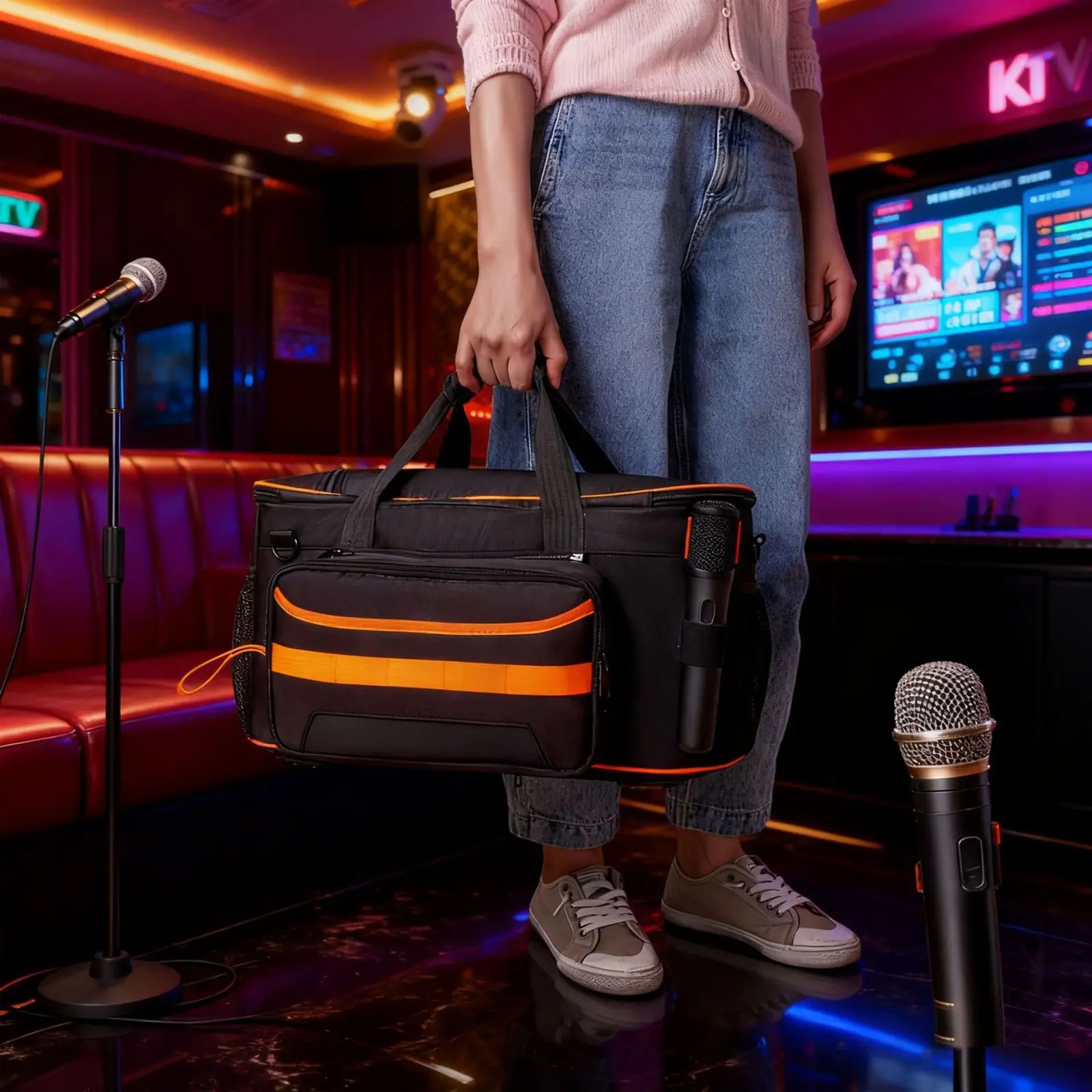 

Portable Wireless Sound-Transmitting Fabric Pouches for J BL PARTYBOX ON THE GO2 Speaker storage bag (only case)