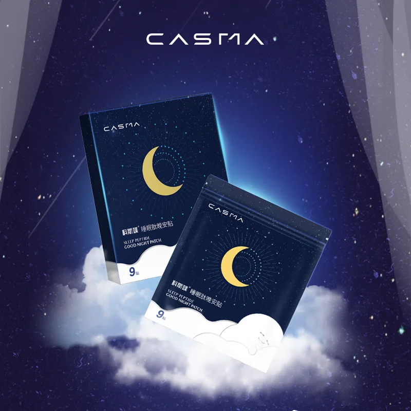 CASMA Sleep Peptide Patch 9 Packs - Fast Acting Deep Sleep Aid, Natural Ingredients, Non-Habit Forming, 9 Patches, Stress Relief