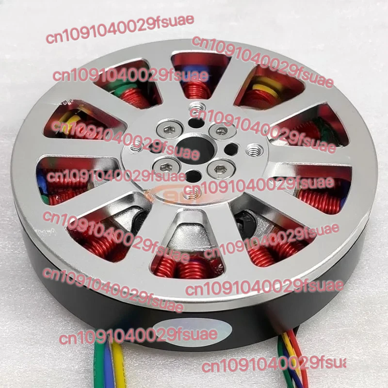 

8110 Дисковый двигатель с прямым приводом, 300 Вт, бесщеточный двигатель постоянного тока 1,2 Нм, плоский ультратонкий полый вал