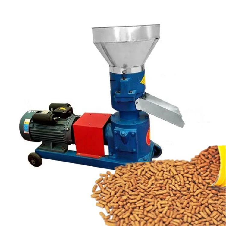 เครื่องอัดเม็ดอาหารสัตว์ขนาดเล็ก 220V สำหรับปลา ไก่ สุกร สัตว์ปีก และสัตว์อื่นๆ