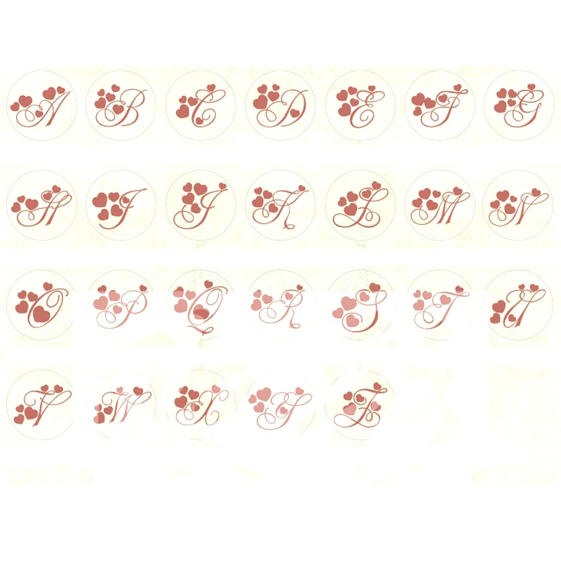 

Wax Seal Copper head Curlicue Vintage 26 Letters DIY Scrapbooking Vintage wax sealing stamp invitation/envelop gift seal 113