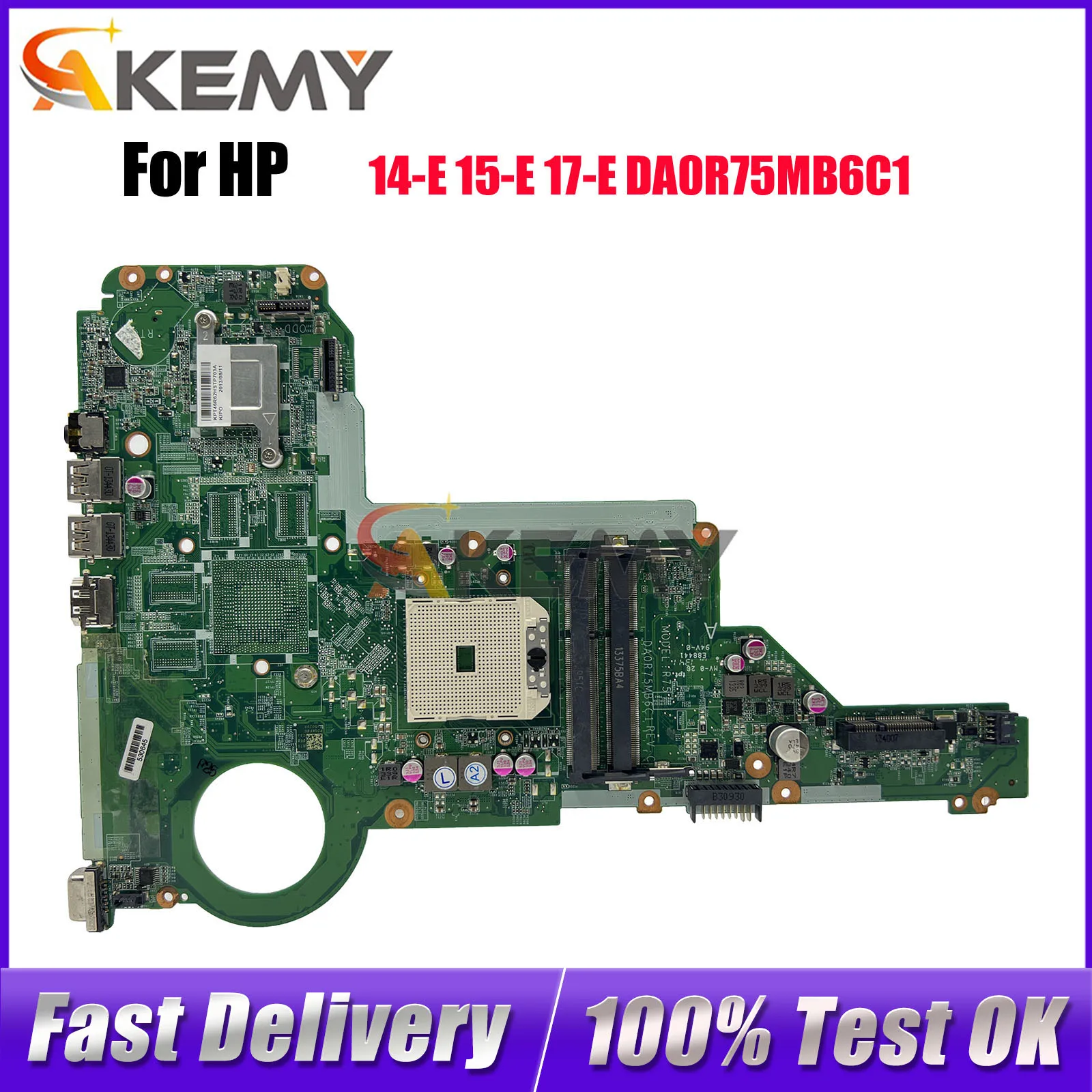 

DA0R75MB6C1 для ноутбука HP Pavilion 14-E 15-E 17-E, материнская плата с DDR3 749966-501 749966-001, 100% полностью протестировано