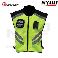 Chaleco reflectante para motocicleta Triber, ropa de turismo sin mangas para carreras de motos, chaquetas de alta visibilidad para Motocross