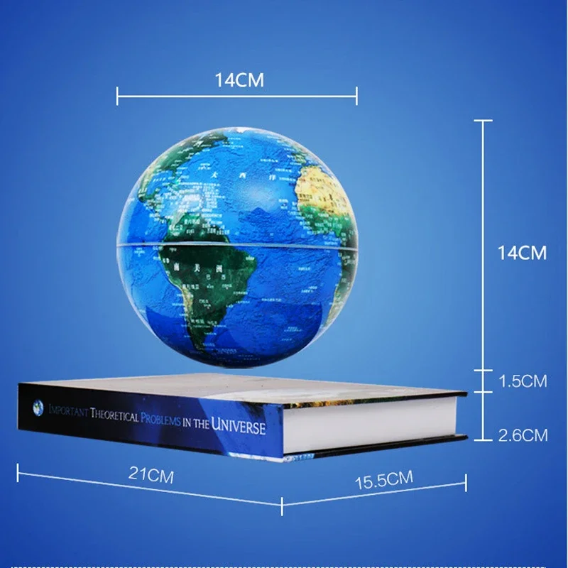 Creative 3D Magnetic Levitation Table Lamps Rotating Led Globe Floating Desk Light for Bedroom Home Decoration Lamp Gift Lights