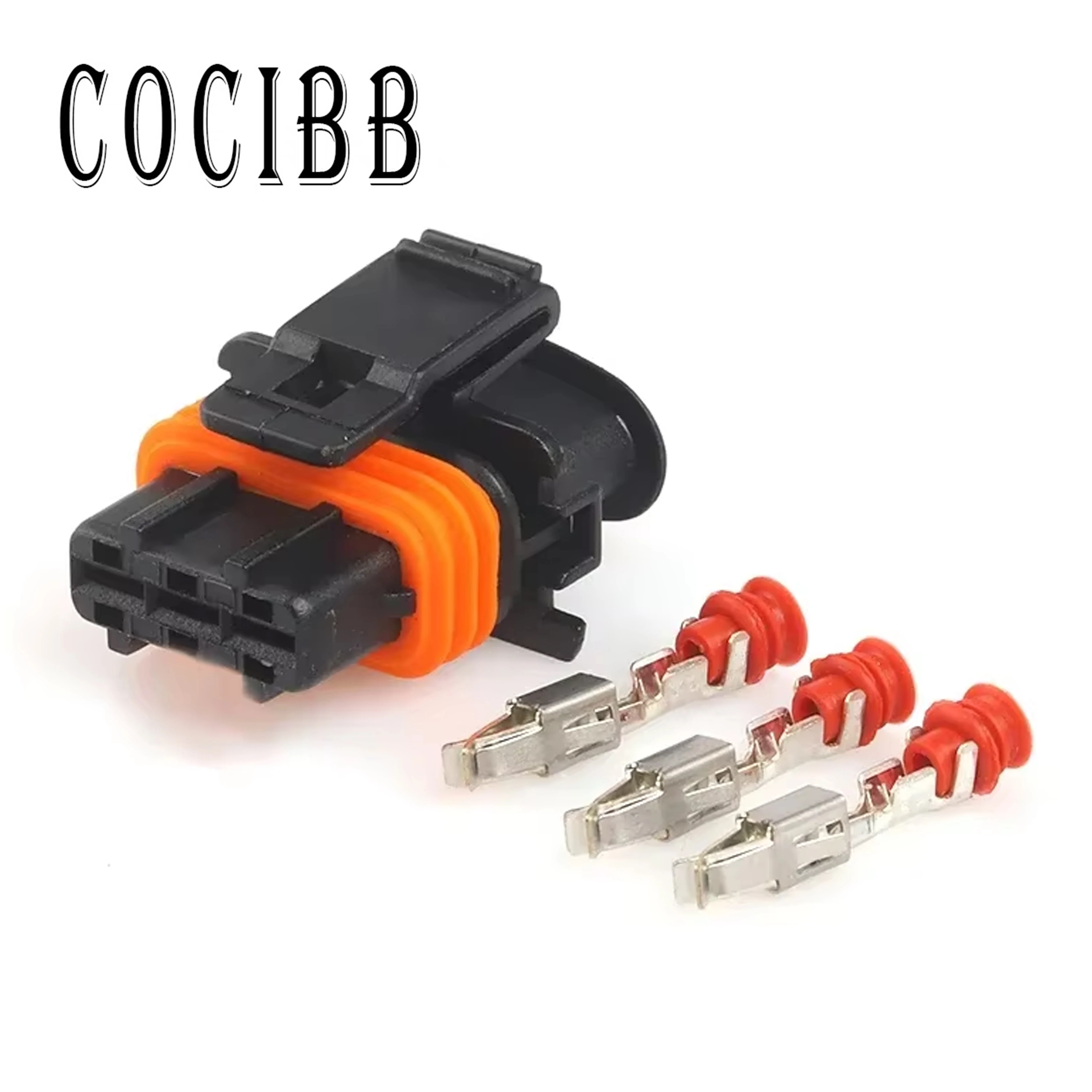 Connecteur de capteur automobile étanche, 1 jeu de 3 broches, 3.5mm, pression de carburant de voiture, prise femelle mâle pour Bosch 1928403110 1928404073