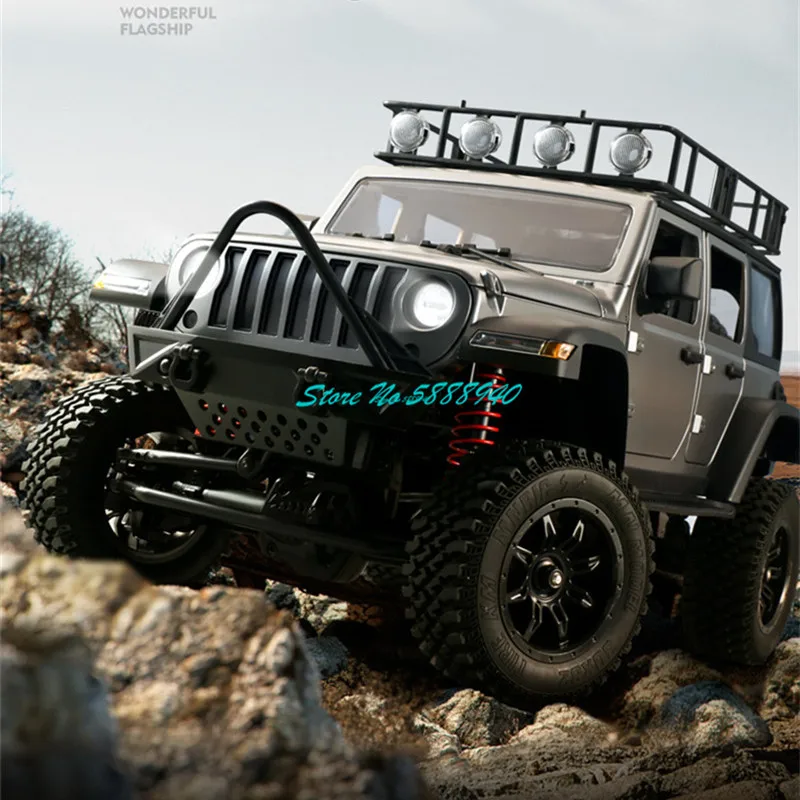 

Professional Off Road Chassis 4WD Electric RC Truck Car 1:12 Smart Headlight Independent Shock Absorption Radio Control Truck