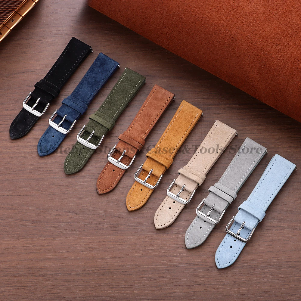 빈티지 스웨이드 소가죽 시계줄 가죽 시계밴드 18mm - Suede Strap Watch 리뷰 및 가격