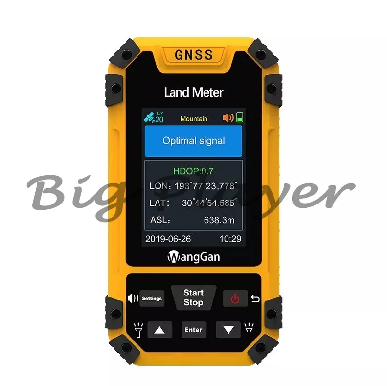 

Mesh Color Screen Meter S4 Yellow English Version Farmland Measurement Land Meter S4