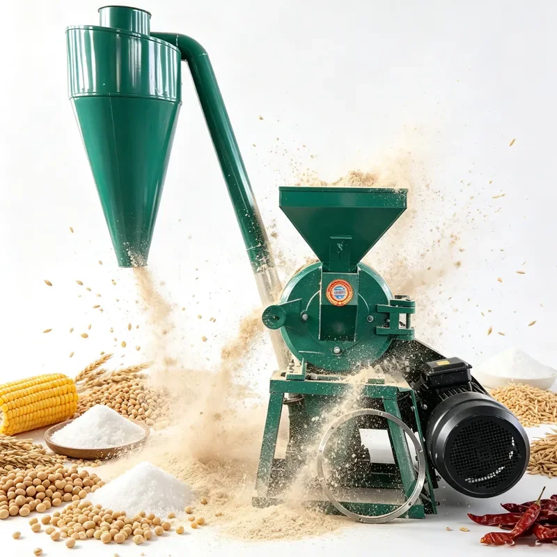 High Output Motor Multifunctional Grain Grinder for Corn Wheat Rice Beans Animal Feed Milling Machine to Make Corn Flour