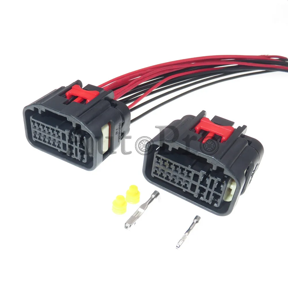 1 Set 16 Hole 7283-8682-30 7283-9414-30 AC Assembly Auto Waterproof Socket Gearbox Computer Board Switch Plug For Mazda Ford