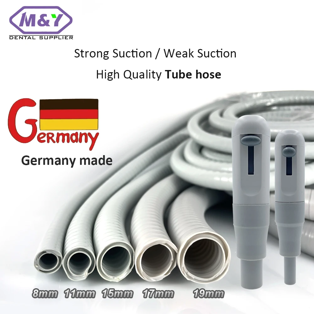 

Germany made dental 1.7m/piece High Quality Dental Strong Suction/ Weak Suction Tube hose pipe For dental unit Suction Unit