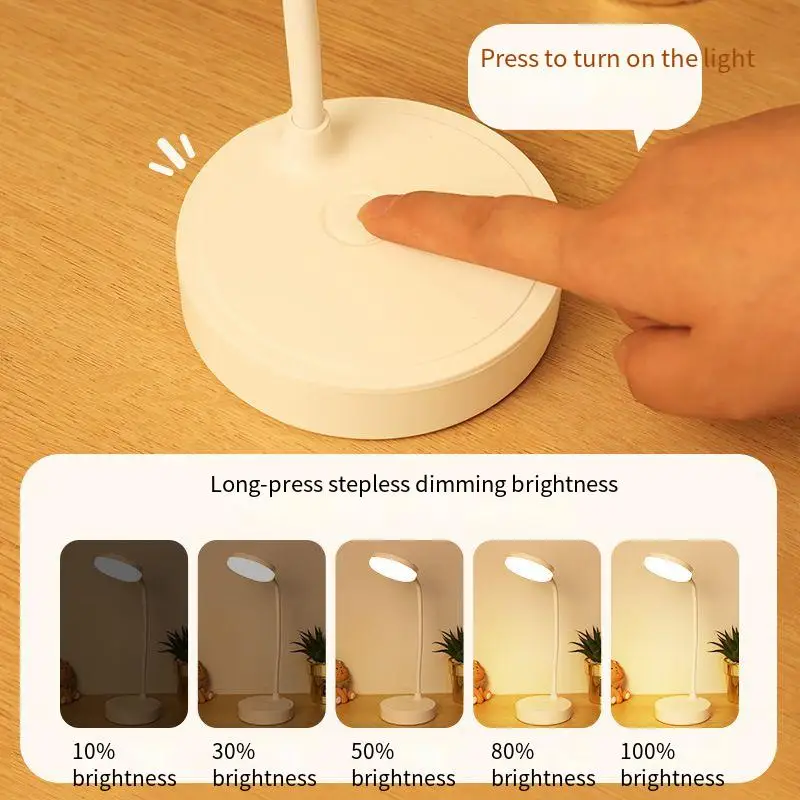 ไฟ LED สำหรับการเรียนรู้เฉพาะโคมไฟตั้งโต๊ะปกป้องดวงตามีช่องเสียบ USB โคมไฟอ่านหนังสือสร้างสรรค์ตั้งโต๊ะสำหรับนักเรียน