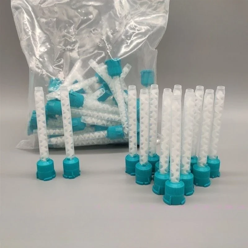 JJ 100Pcs New Conveyor Head Short Heavy Body Mixing Head Occlusal Recording Stirring Head. Best Tool