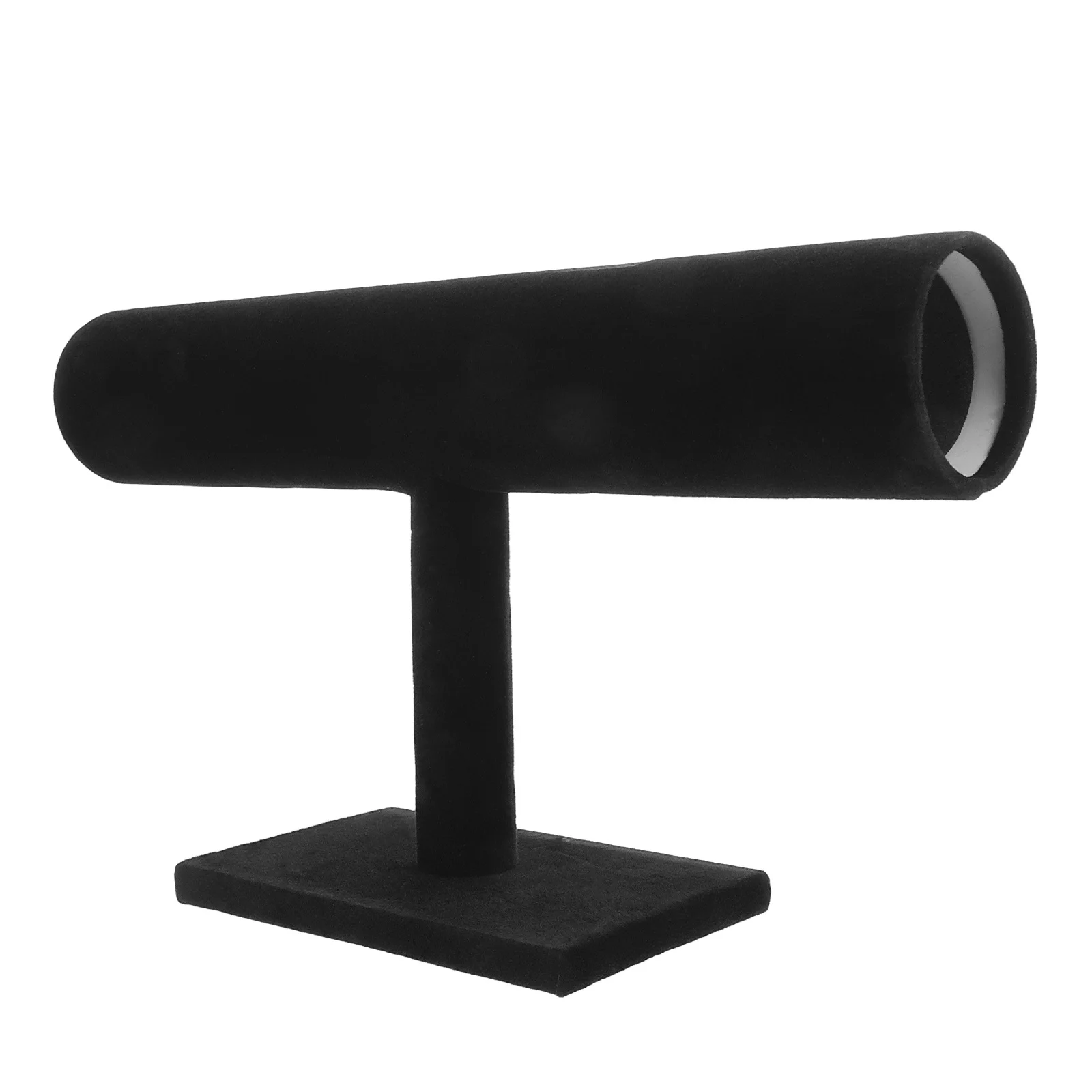 

T-Bar Bracelet Jewelry Stand Organizer 28.5cm Flannel Watch Display Holder Storage Scrunchies Hair Ties Display