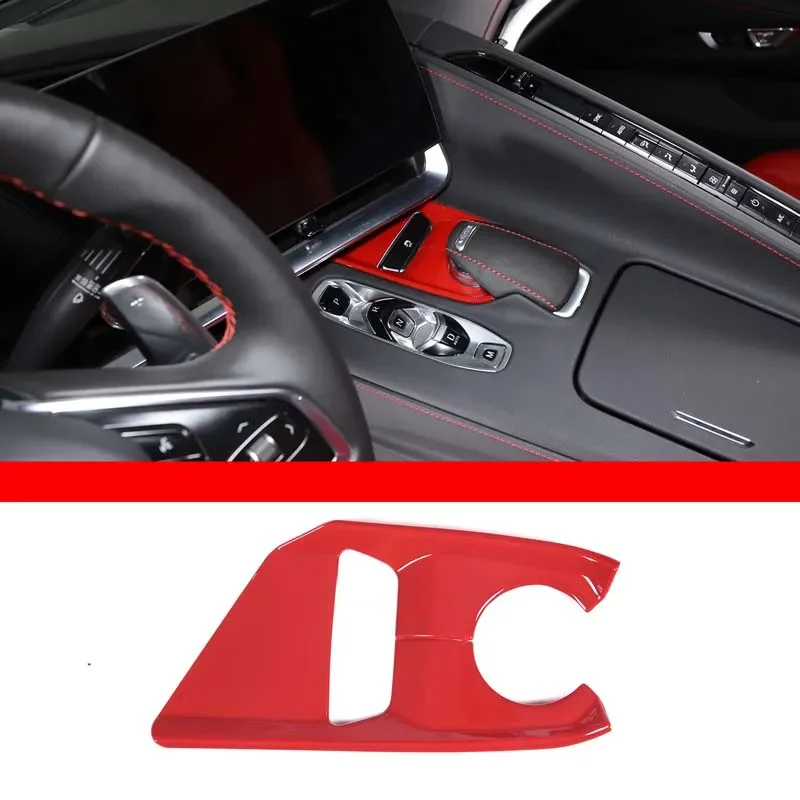 3 Color ABS Car Selector Console Base Cover Trim For Corvette C8 Z51 Z06 1LT 2LT 3LT 2020 2021 2022 2023 Interior Accessories