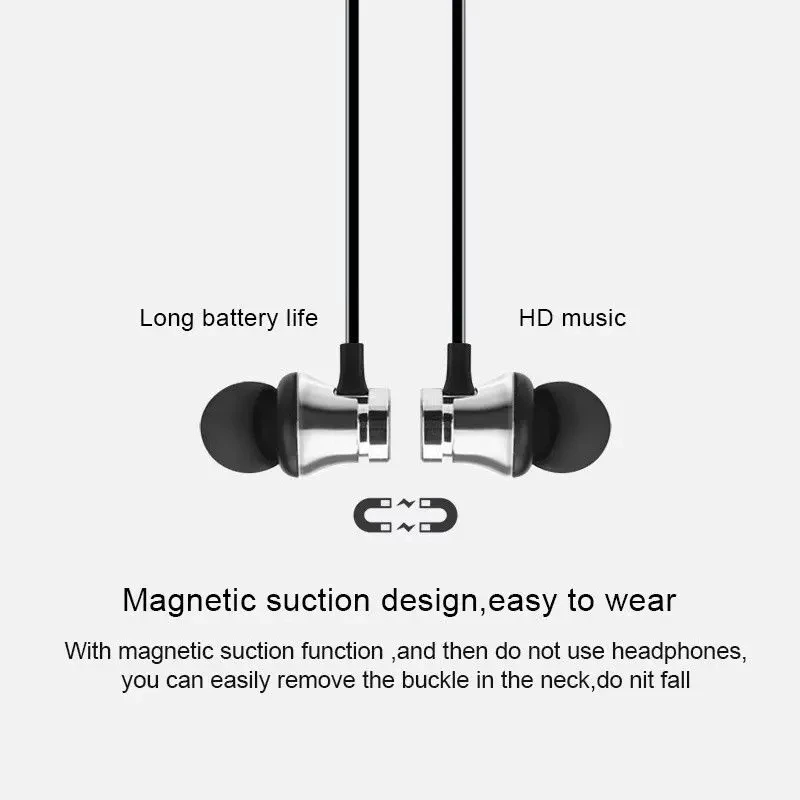 XT11 Magnetic Wireless bluetooth Earphone Sport Running in-ea Wireless Gaming Headset With Mic Neckband sport Earbuds Earphones