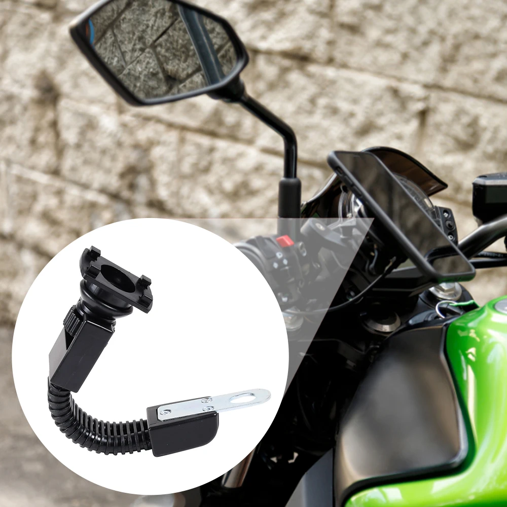 Motorcycle Electric Vehicle Rearview Mirror Mobile Phone Holder Bottom Seat Accessories Aluminum Bar Universal Rotation 360 Degr