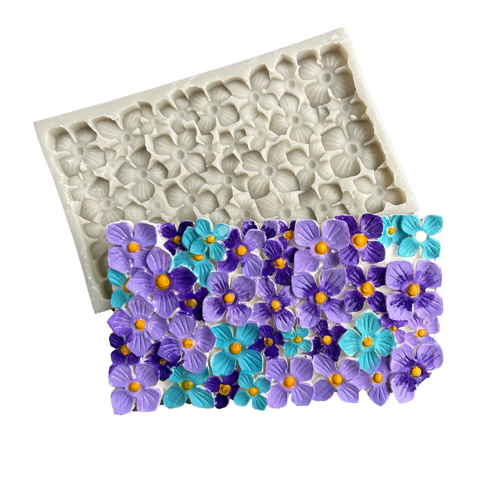 

Hydrangea Silicone Mold Fondant Cake Edge Decorate Chocolate Candy Soft Clay Plaster Plasticine Supplies Accessries