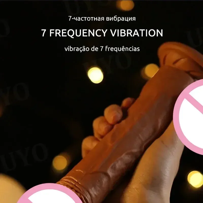 Telecomando vibrazione grande Dildo pene simulato potente allungamento e vibrazione riscaldamento Dildo vibratore masturbatore del pene per le donne