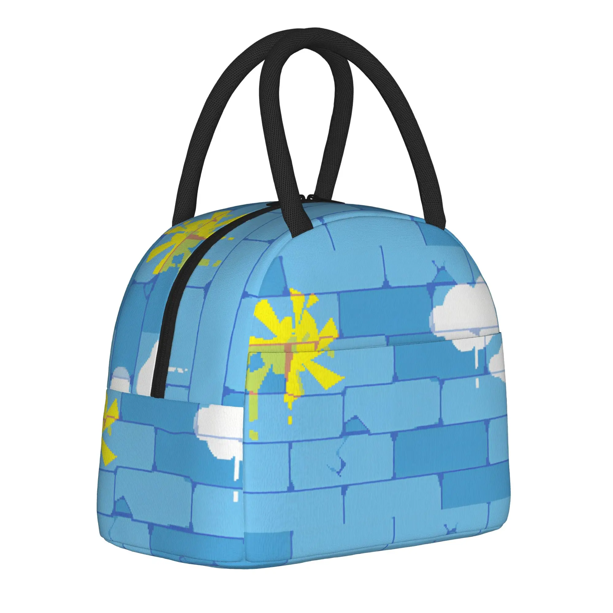 Deltarunes Bricks Pixel Art  Insulated Lunch Bags Thermal Bag Lunch Container  Large Tote Lunch Box Bento Pouch College  Picnic