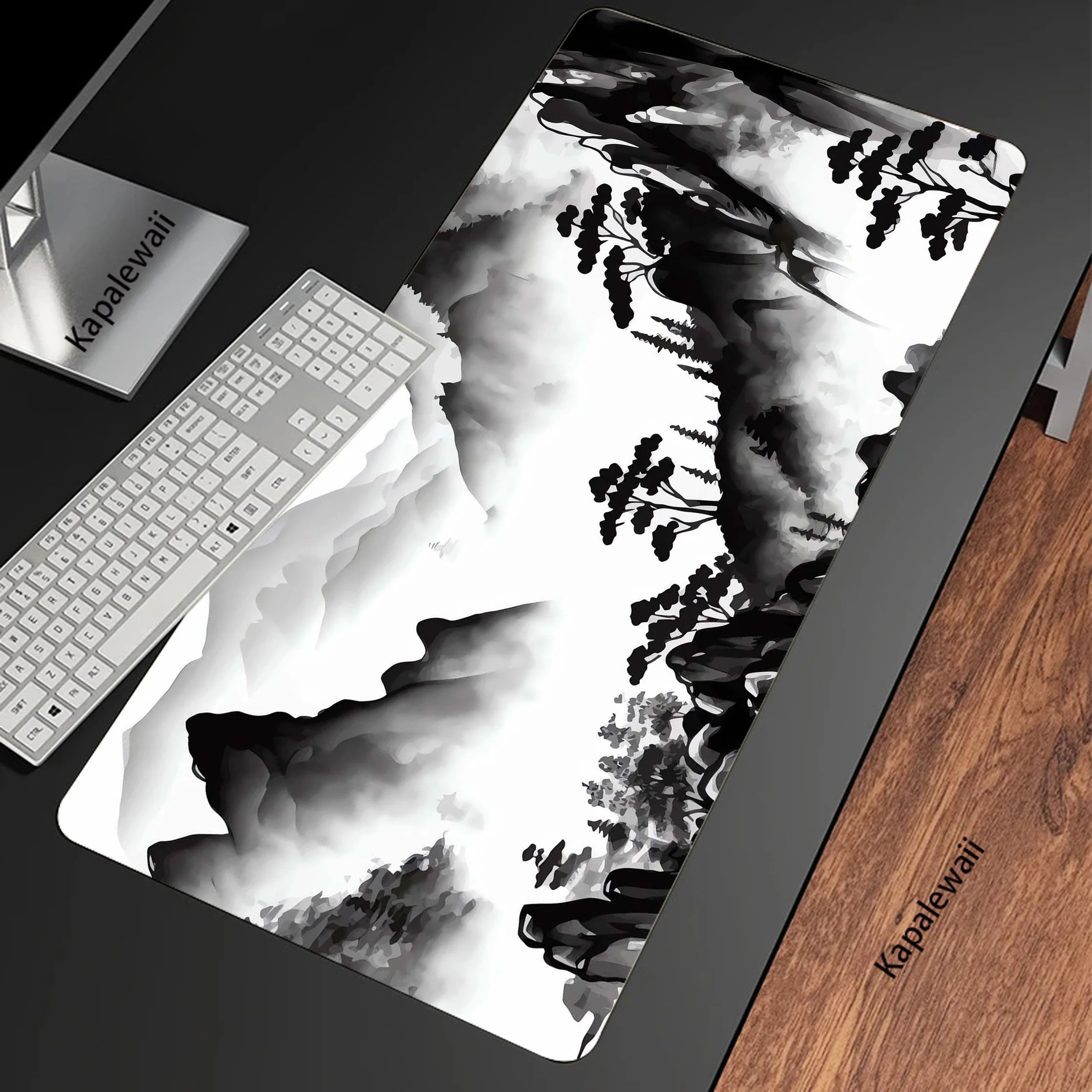 Mountain Serenity Japan Art Gamer Desk Mouse Pad 900x400 Mechanical Keyboard Mice Keyboards Computer Peripherals Office Mousepad