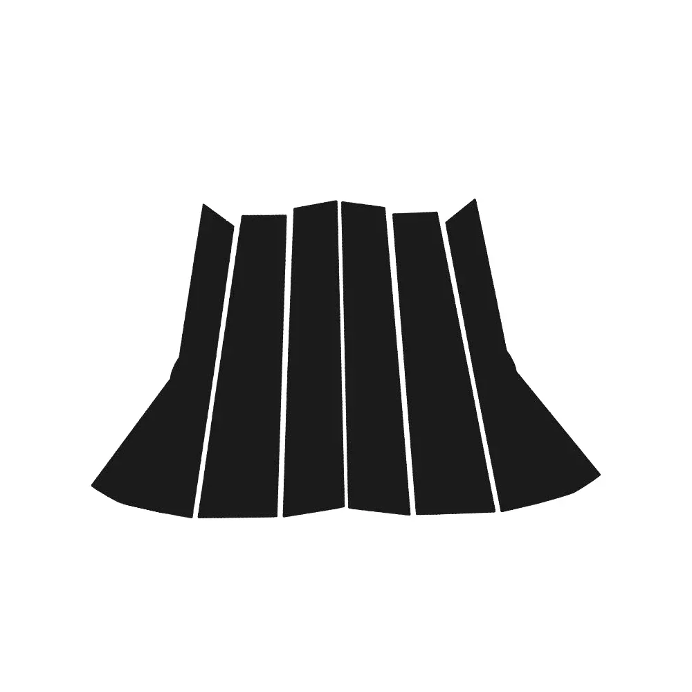 For Ford Mustang Mach-E Mach E 2021-2022 Black Carbon Fiber Doors and Windows B C Pillars Column Decorative Stickers