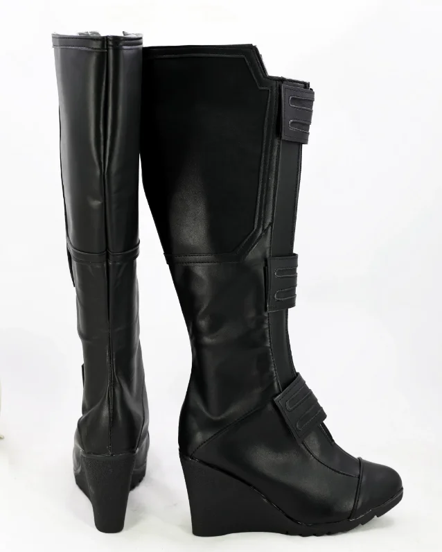 Neuer Held Witwe Yelena Belova Cosplay Schuhe Stiefel Damen Herren Halloween Cosplay Party Schuhe für Erwachsene