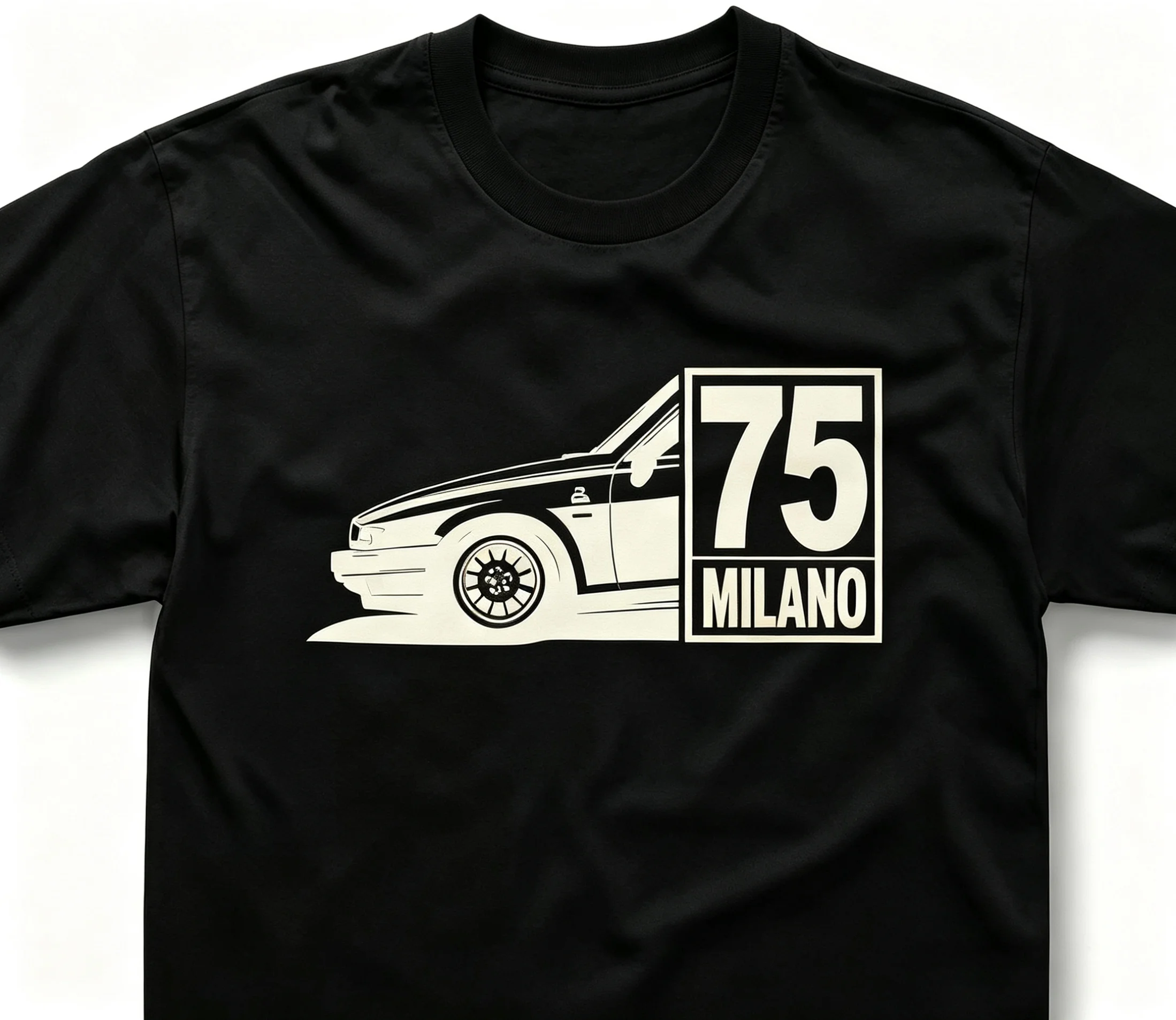 2026 New Alpha S Romeo 75 Car‑Themed Tee, Classic Turbine Graphic Great For Auto Fans Daily Street Outfits