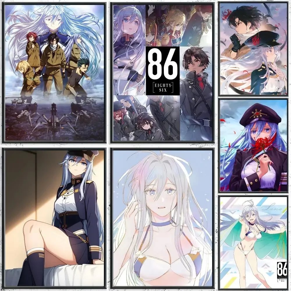 Trending Anime 86 Eighty-Six Poster HD Self-Adhesive No Residue After Removal Ideal for All Kinds of Wall Decor