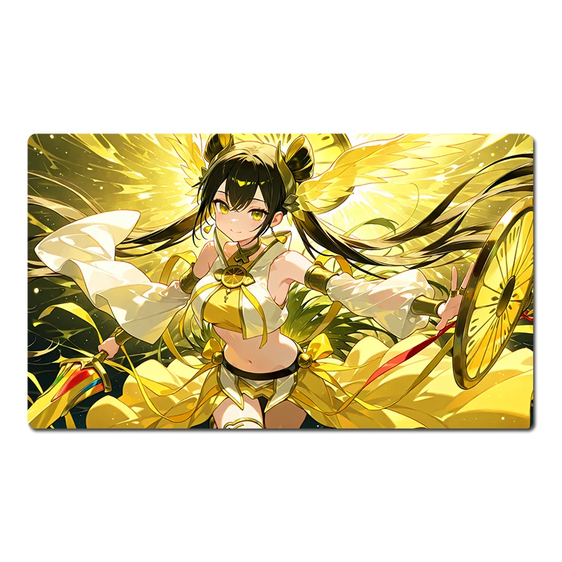 

YuGiOh Playmat Mikanko of the Oohime Trading Card Game Коврик для мыши TCG CCG Коврик для мыши Настольный коврик Коврик для мыши Бесплатная сумка 60x35 см