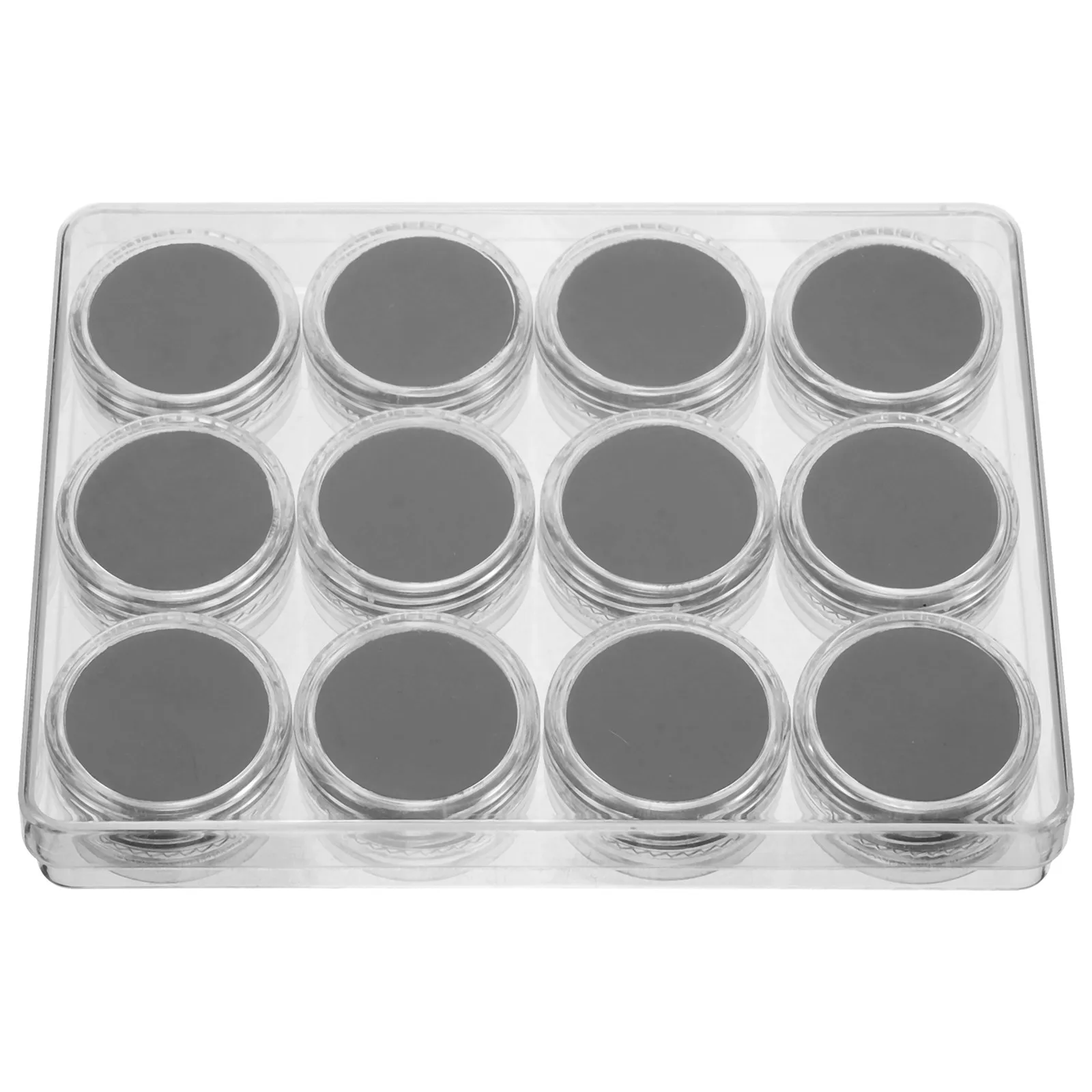 1Set Gemstone Display Case Acrylic Clear Lid Loose Diamond Storage Box Jewelry Organizer Display Holder for Jewelry Store Home