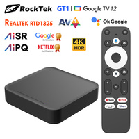 RockTek GT1 UHD TV Box Google Certified 2GB 32GB Realtek1325 A55 Edge AI Support Dolby Atmos 2T2R Wifi5 BT5.2 Android Box TVBOX