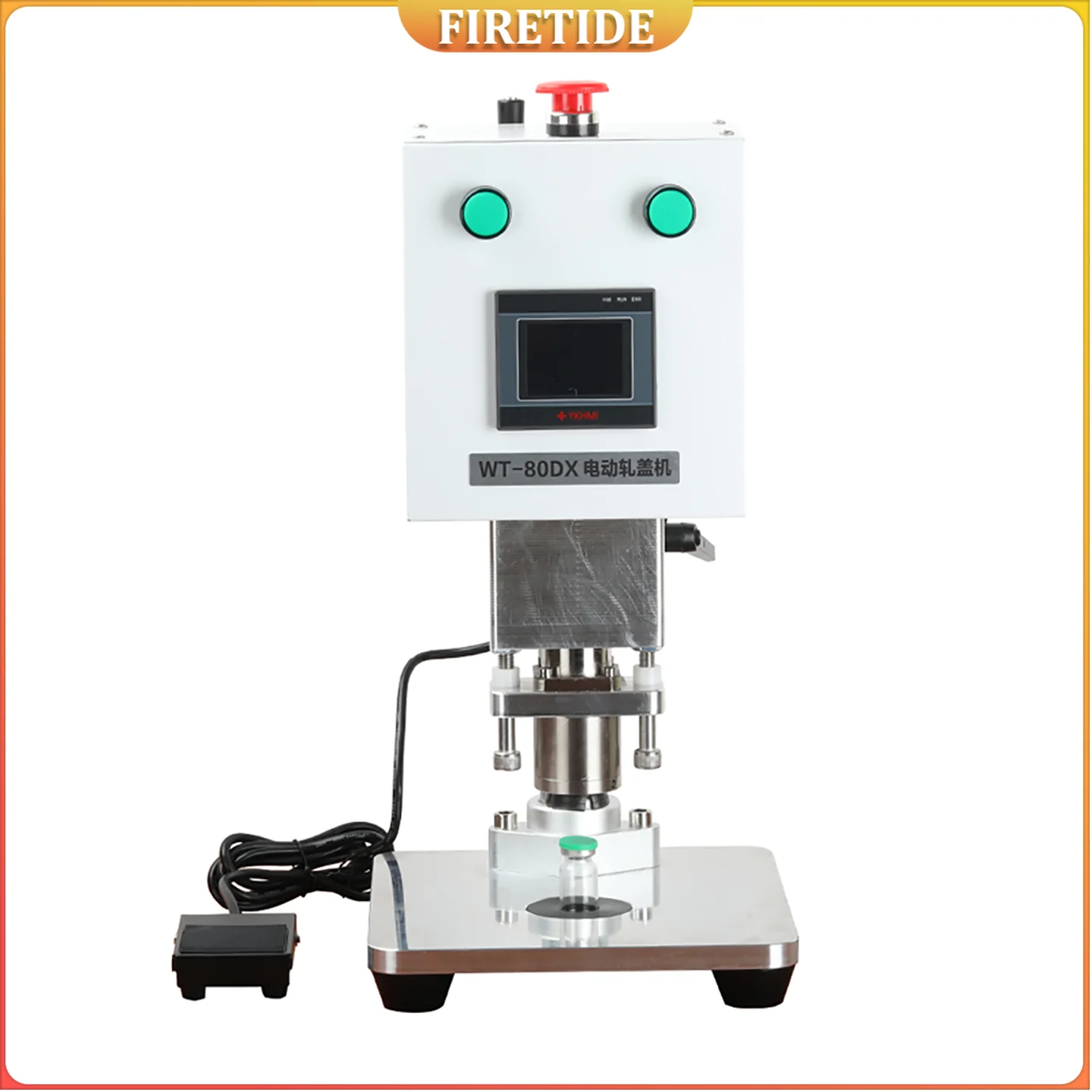 

WT-80DX Desktop Pressing Vial Sealing Machine Glass Vial Crimper Aluminum-plastic Cover Sealing Machine Adjustable