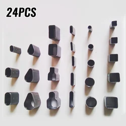 24Pcs/set Leather Hole Hollow Punch Cutter Set Shape Style for DIY Leather Craft Belt Phone Holster Handmade Punching Tool