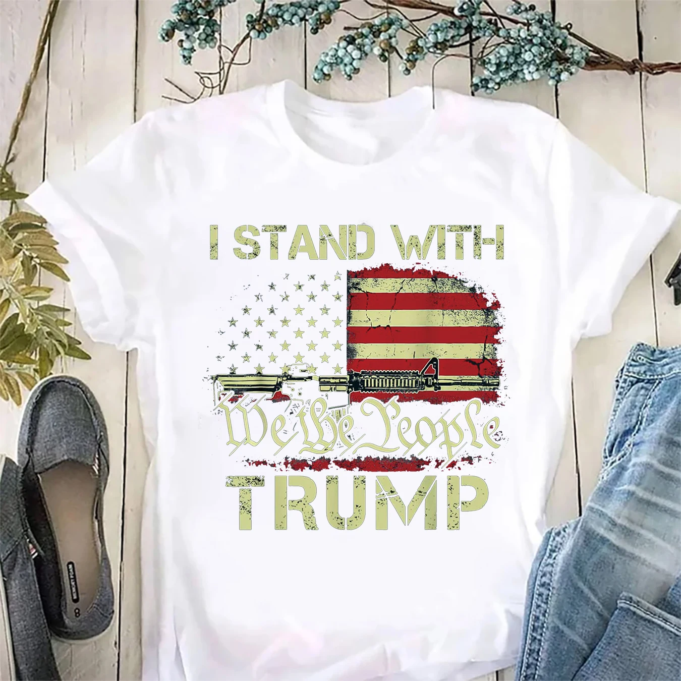 Trump 2024 Drill Baby Drill 4th Of July Independence Day Women\'s Casual Short Sleeve Printed Summer T-Shirt Oversized T Shirt