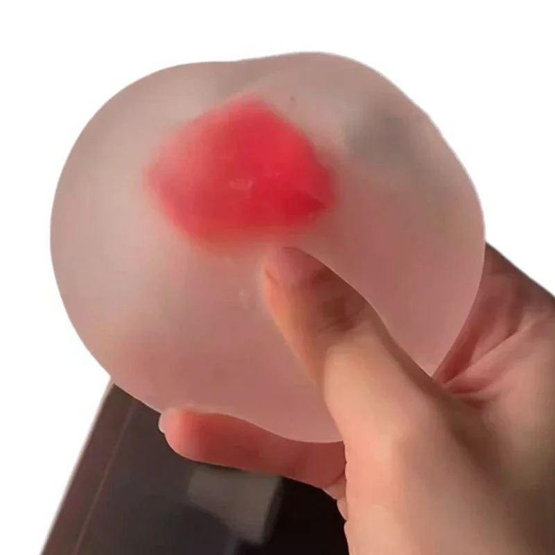 1 Piece Relieve Stress And Vent Anger Props Strawberry Mochi Squeeze Toys Slow Rebound Stress Relief Toy For Friends