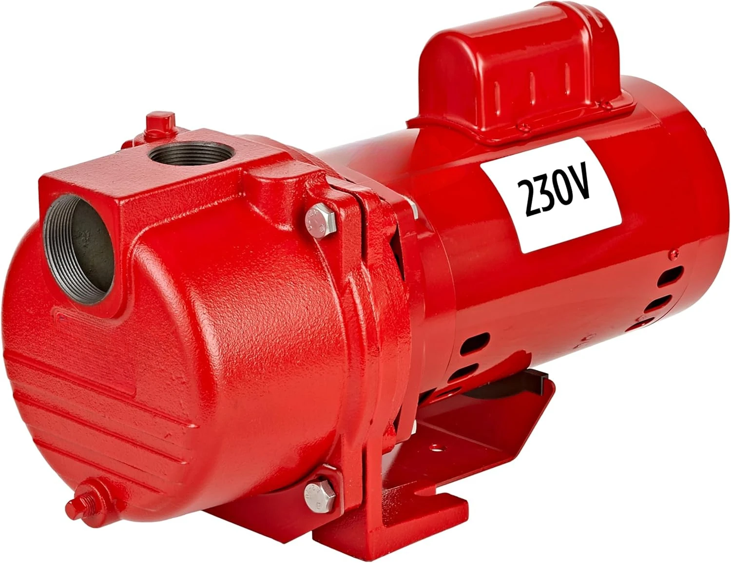 RL-SPRK150 Pompa irrigazione/irrigatore in ghisa 115/230 Volt, 1,5 HP, 71 GPM con girante termoplastico, Rosso, 97101501