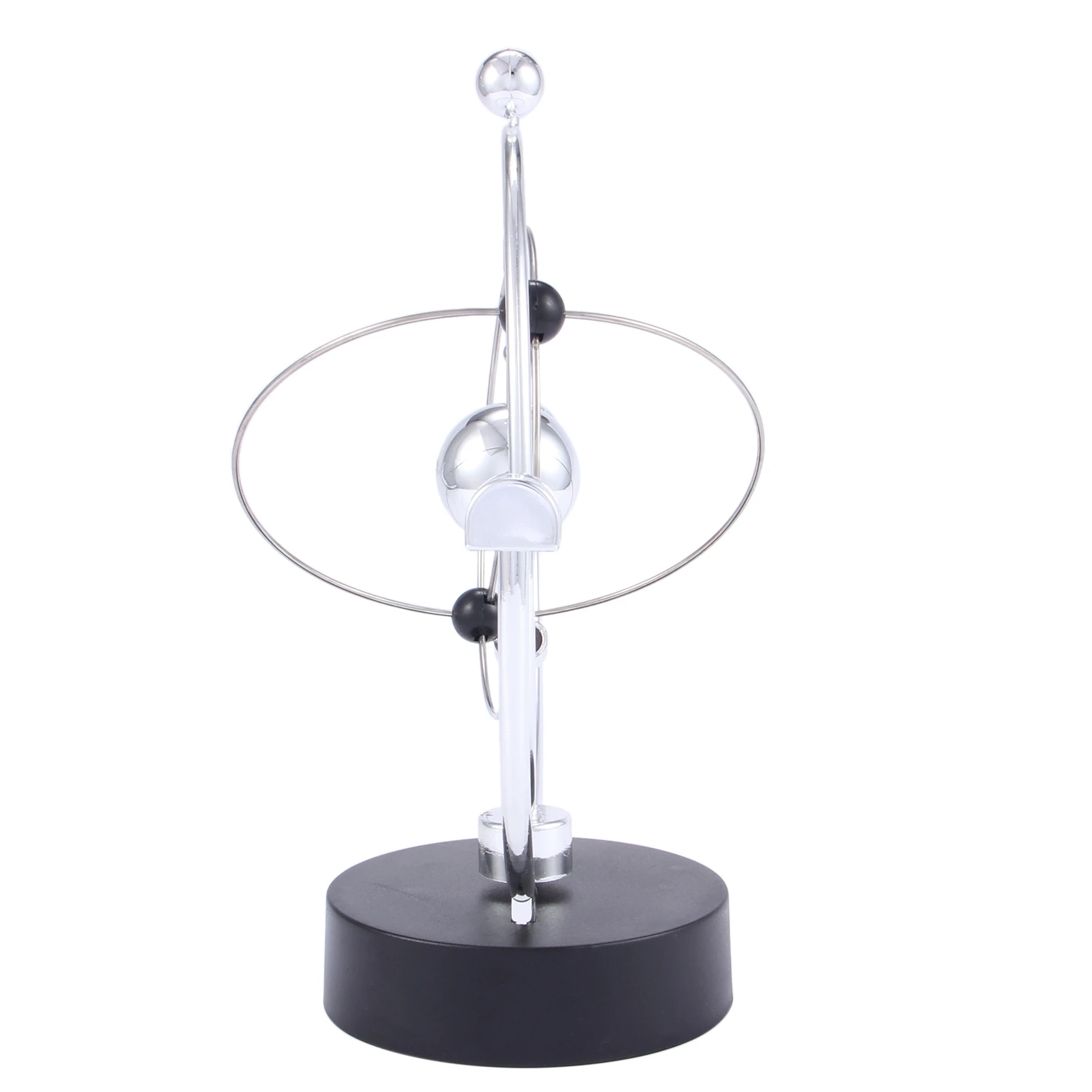 

Perpetual Motion Desk Sculpture - Kinetic Art Galaxy Planet Balance Mobile - Magnetic Executive Office Home Decor Tabletop T