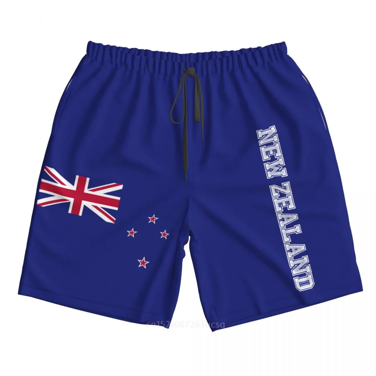 2025 Summer Polyester New Zealand Country Flag 3D Printed Men's Board Shorts Beach Pocket Running Summer Pants